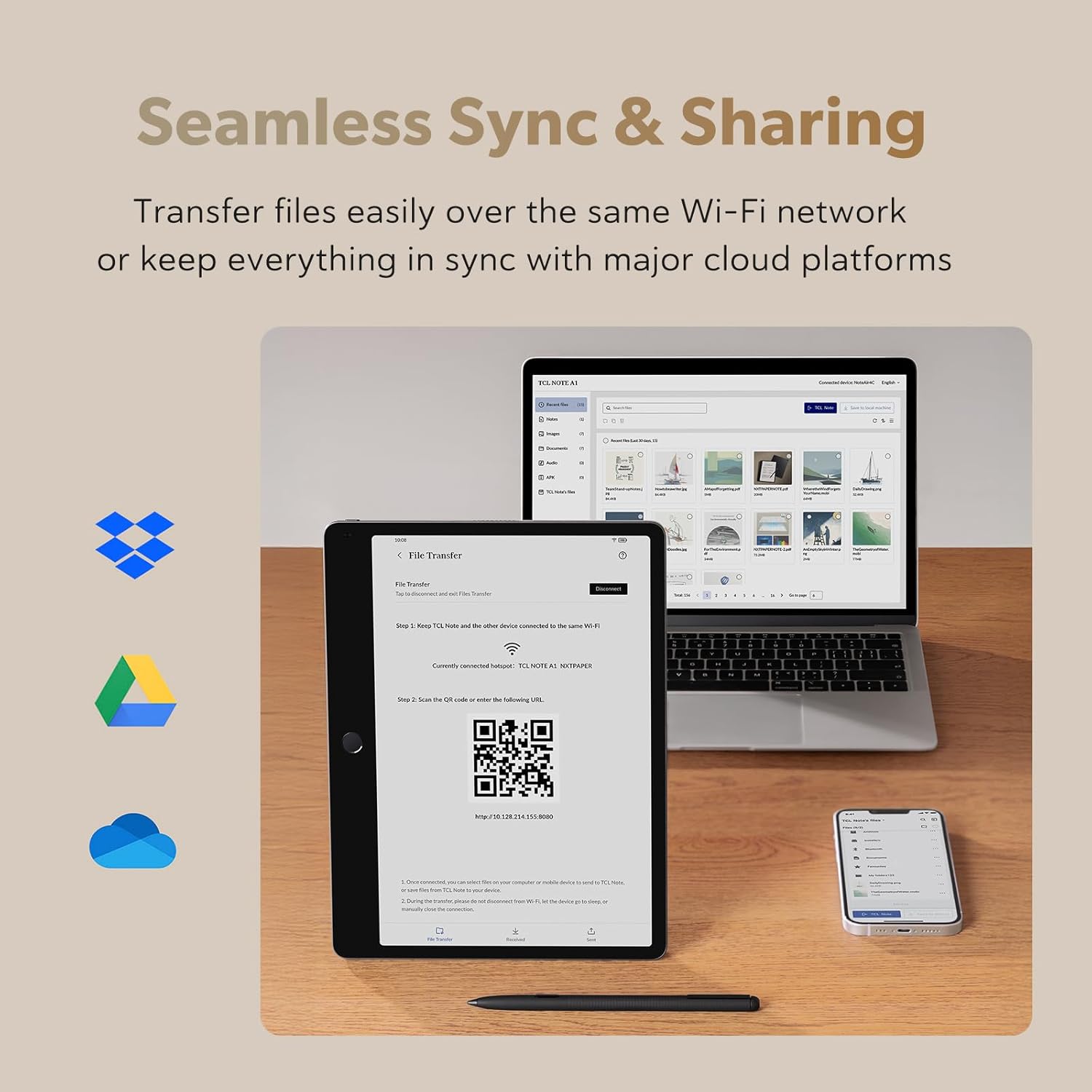 TCL Note A1 NXTPAPER Paper Tablet, Digital Notebook with Pen & Flip Case, 11.5” 2.2K 120Hz Paper-Like Display, 8GB+256GB, AI Tools, 8000mAh Battery, Android 15, Tablet for Work, Study & Creativity