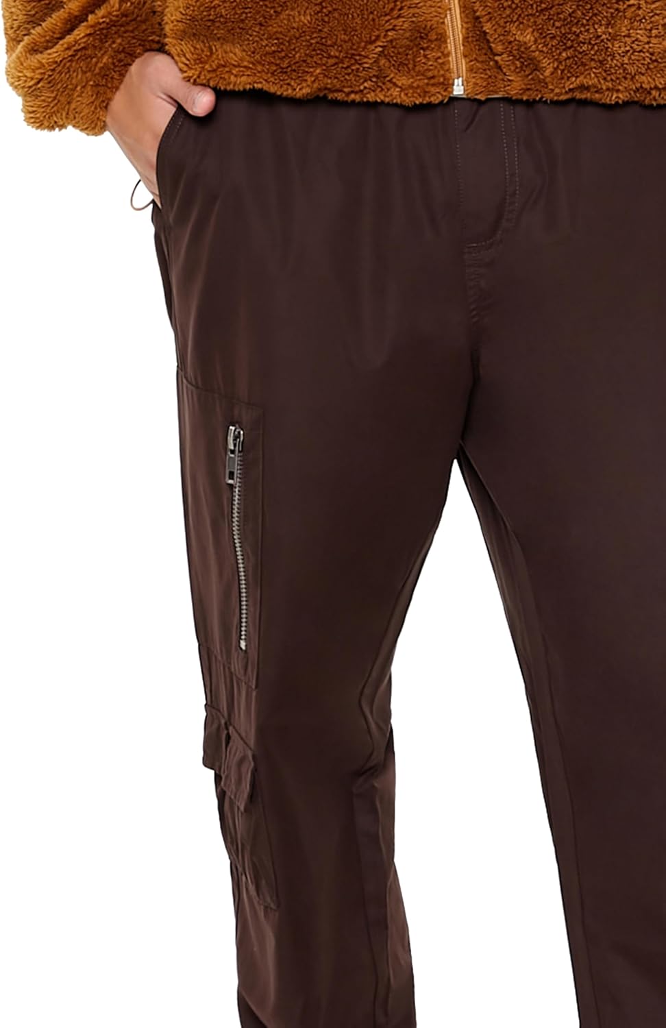 Forever 21 Mens Mid-Rise Drawstring Cargo Joggers - Image 5