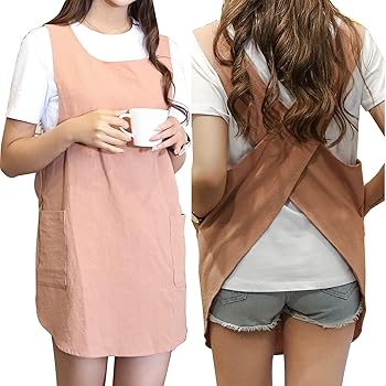 Grembiule Giapponese, Grembiule Incrociato, Grembiule In Lino, Grembiule Da Cucina, Grembiule Da Cuoco, Grembiule Da Forno, Grembiule Con Pettorina, Grembiule Con Tasche, Grembiule Da Cucina Per La Festa Della Mamma