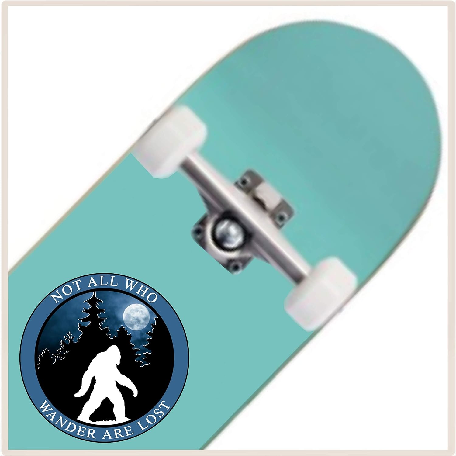 Bigfoot Bumper Sticker - Not All Who Wander are Lost Premium Vinyl Decal 3 x 3" inch | for Cars Auto-mobiles Windows Outdoor Trail Hiking PWN Moon Circle Sign + Better Than Magnets Sticks Anywhere - Image 7