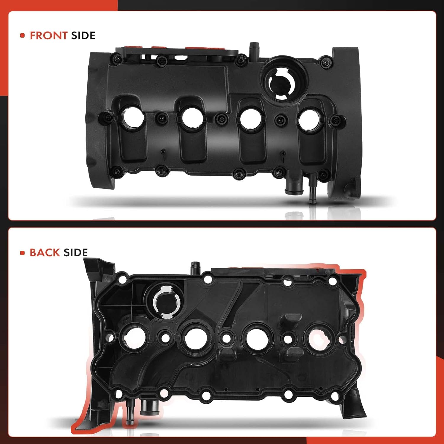 A-Premium Engine Valve Cover, with Gasket & Bolts, Compatible with Audi A4 2005-2006, A4 Quattro 2005-2009, L4 2.0L DOHC, Replace # 06D103469N