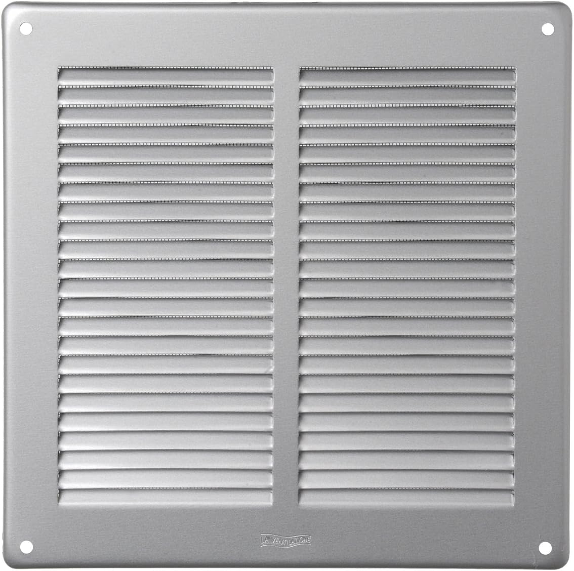 La Ventilazione GAL24R Square Overlap Grill Aluminium Silver, 240x240 mm - Image 3