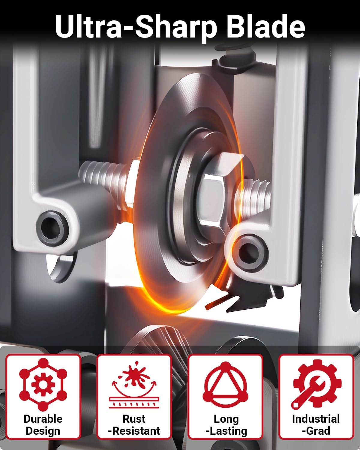 Wire Stripper Machine, 0.06-1 inch Manual Wire Stripping Machine with Replacement Blade, Drill Powered Hand Crank Cable Stripper Tool for Electric Cable Stripping & Scrap Copper Recycling