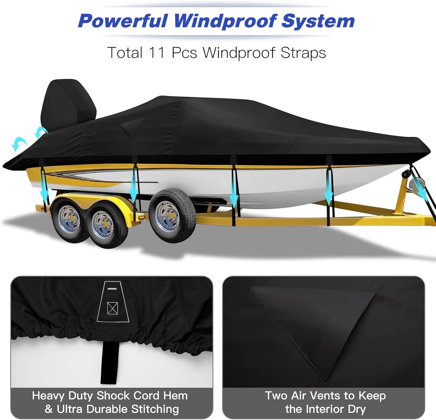 Housse De Console Centrale Pour Bateau - Tissu Oxford Imperméable Et Anti-UV - Avec Corde élastique Et Sangles - Protection Contre Intempéries Et Soleil
