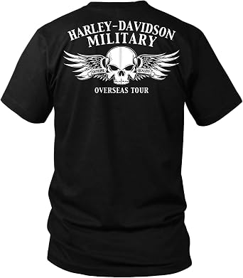 Harley-Davidson Military, Exclusive Overseas Tour, Mens Licensed Military Dog Tags T-Shirt