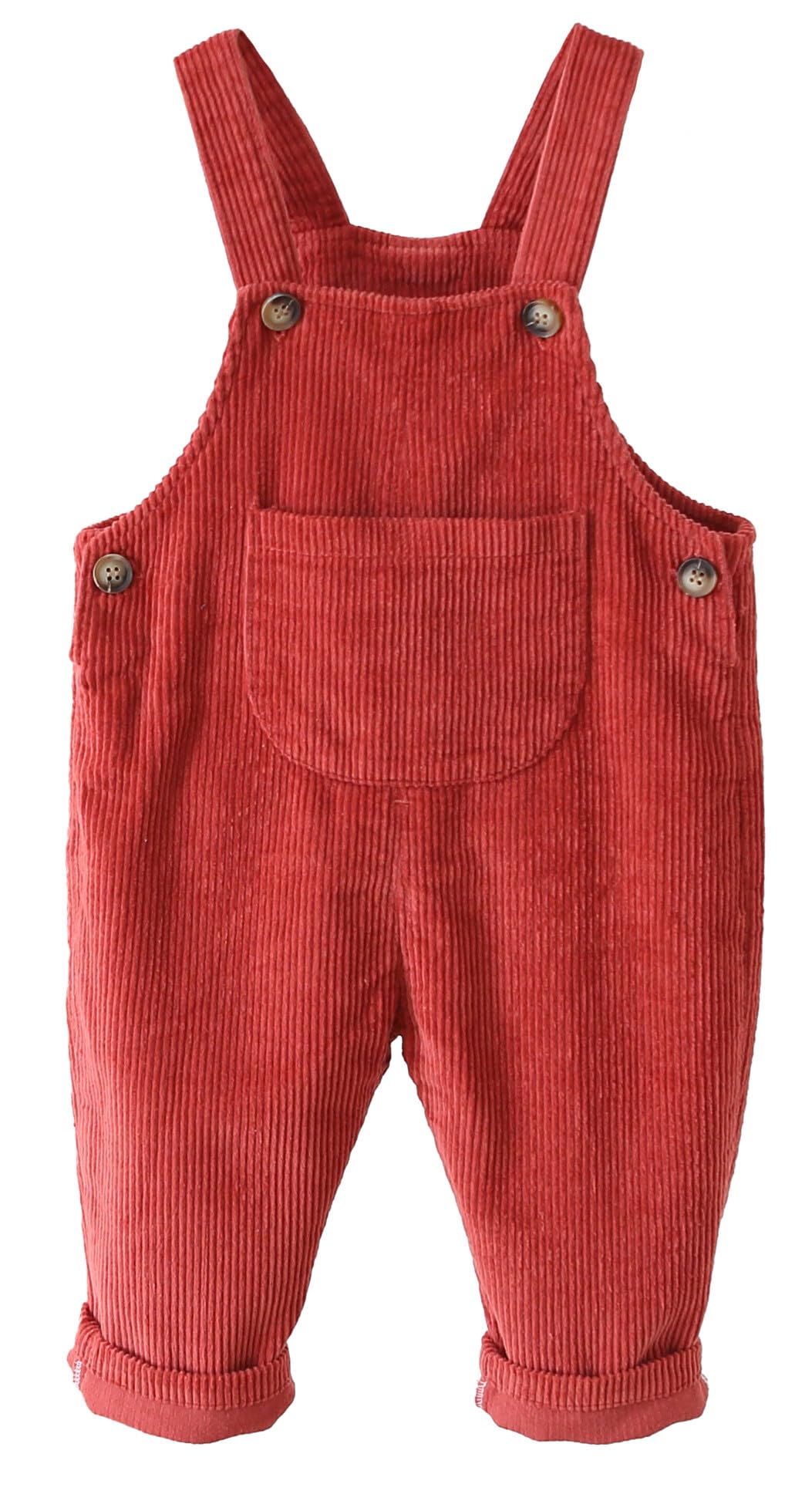Panegy Salopette en velours côtelé pour bébé - Salopette ample de couleur unie avec bretelles - Pantalon doux rétro une pièce - Pantalon à bretelles - Combinaison pour nouveau-né - Pour le printemps