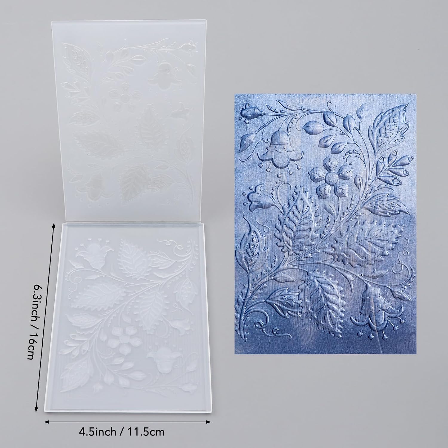 Briartw 3D Embossing Folder for Card Making,Smiling Flower Clear Plastic Texture Fades Embossing Folder Template for Scrapbooking and Other Paper Craft Album Stamps DIY Decoration