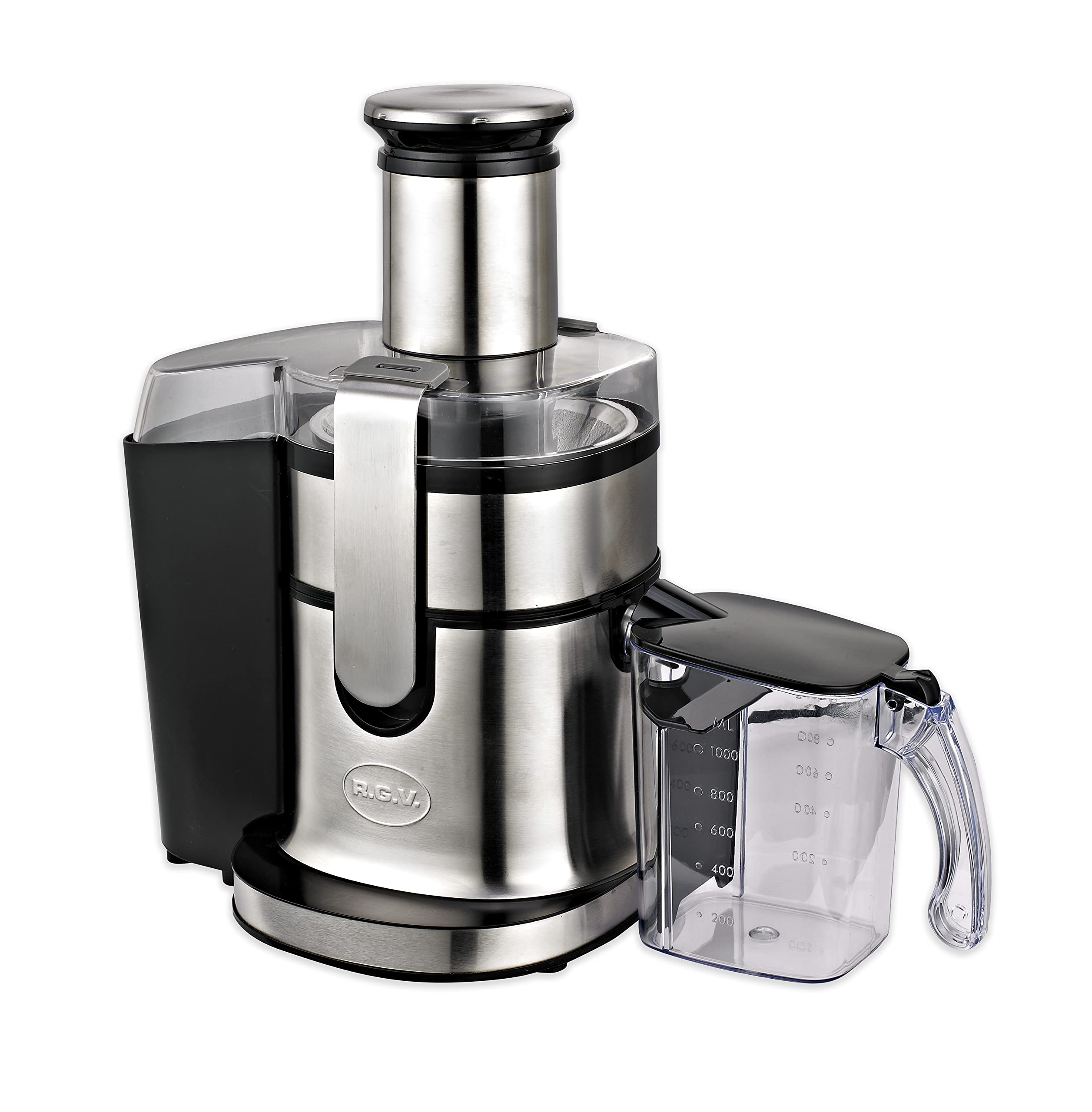 RGV Industrial Juicer - Centrifuga Elettrica con Pannello Touch, 5 Velocità e Lama in Acciaio Inox 800 W