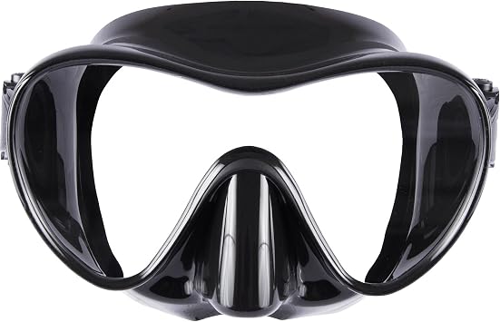IST MP110 Frameless Dive Mask, Single Panoramic Shatterproof Lens for Scuba Diving & Snorkeling