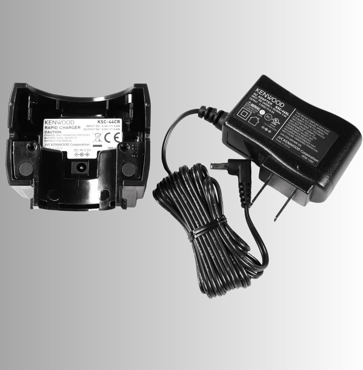 KENWOOD KSC-44K Charging Cup and Adapter – Rapid 3 Hour Charge, Clips Together for Multi-Charging Station, OEM Desktop Charger for PKT-23 ProTalk Radios