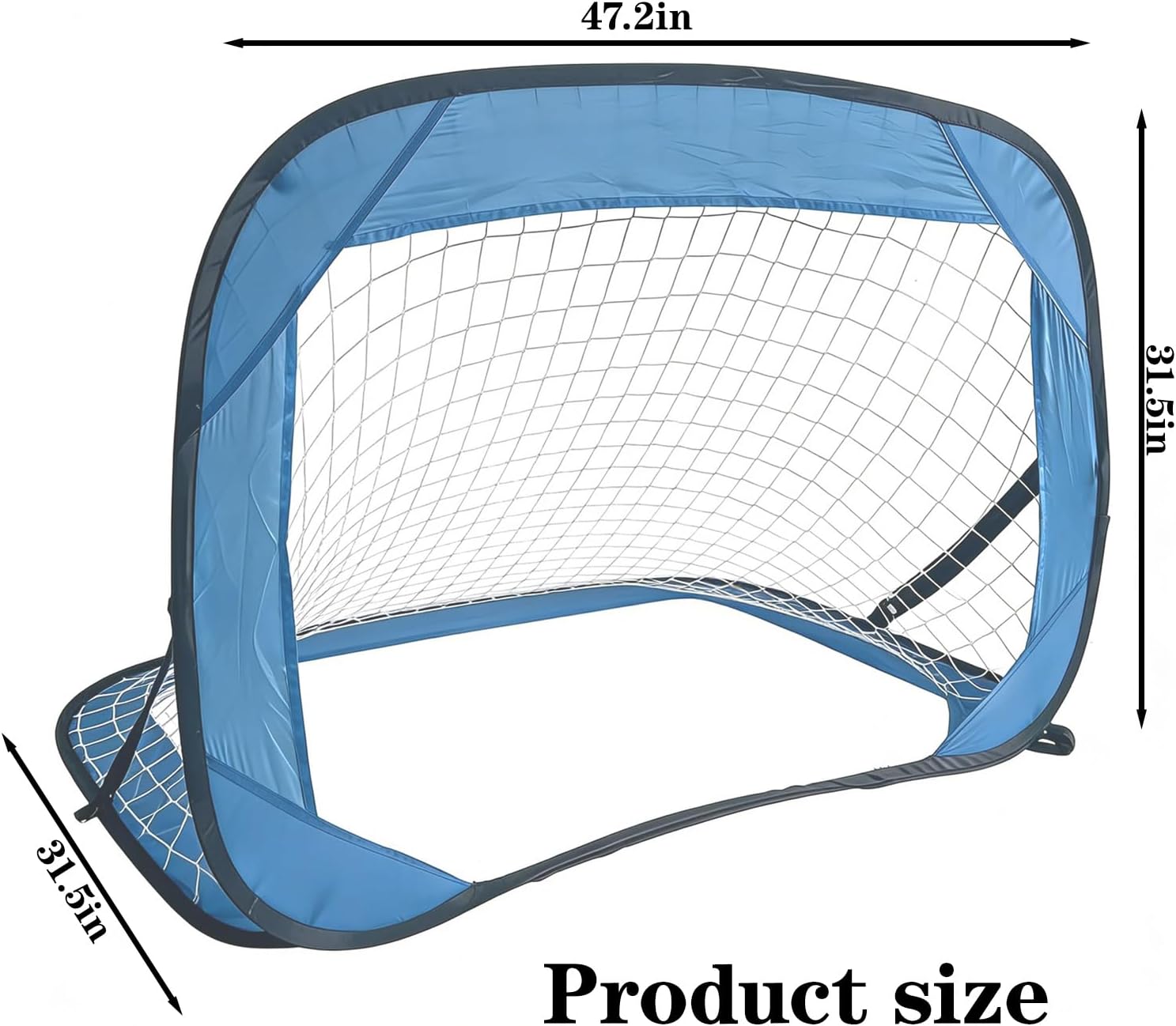Pop-Up Soccer Goal-Portable Soccer Net for Training-Indoor or Outdoor Versions-Easy Assembly with Compact Carrying Bag-Great for Kids and Adults
