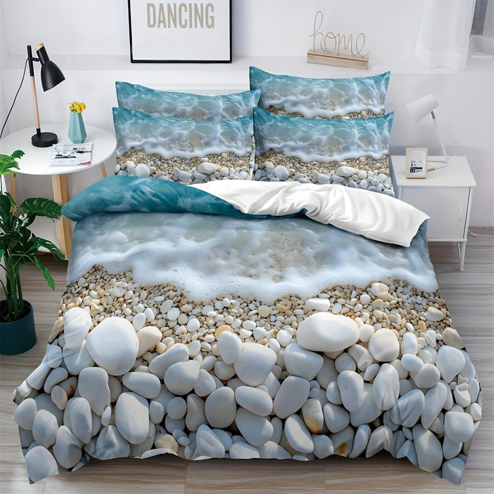 Parure de lit Seaside Oasis douce et respirante haut de gamme 220x240