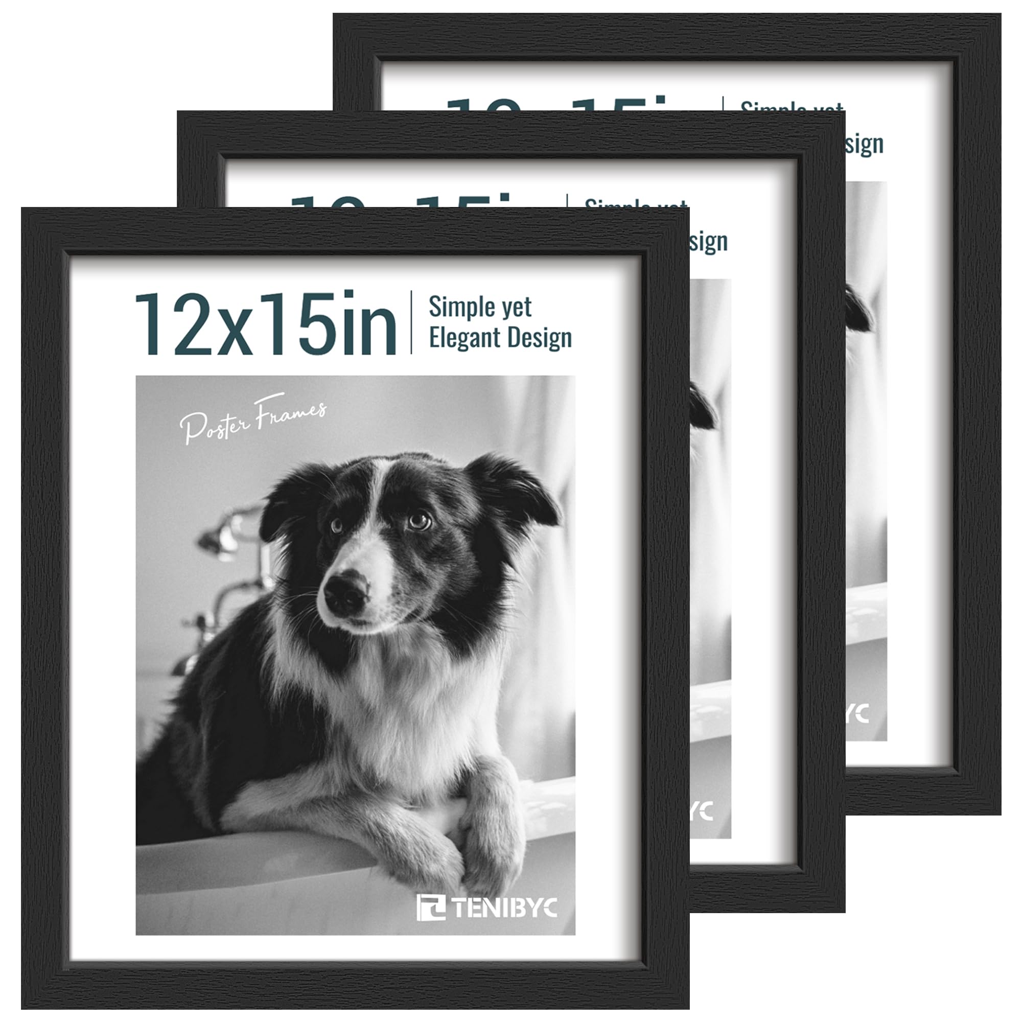 TENIBYC 15x12 Picture Frame 3 Pack