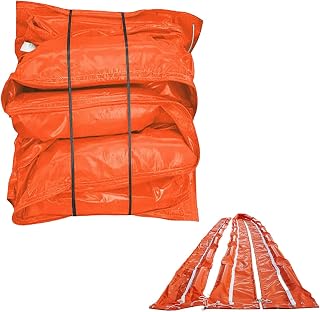 Floating PVC Oil Containment Boom with Independent Air Chambers for Marine Spill Control and Debris Collection at Docks and Ports