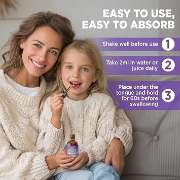 Liposomal Saffron Drops for Kid Adult, Organic Saffron Supplement