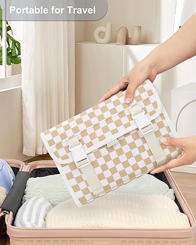 Miniatura 96 de Neceser colgante de viaje para hombres y mujeres, kit de viaje, bolsa de afeitar, impermeable, organizador de maquillaje para baño, ducha, azul