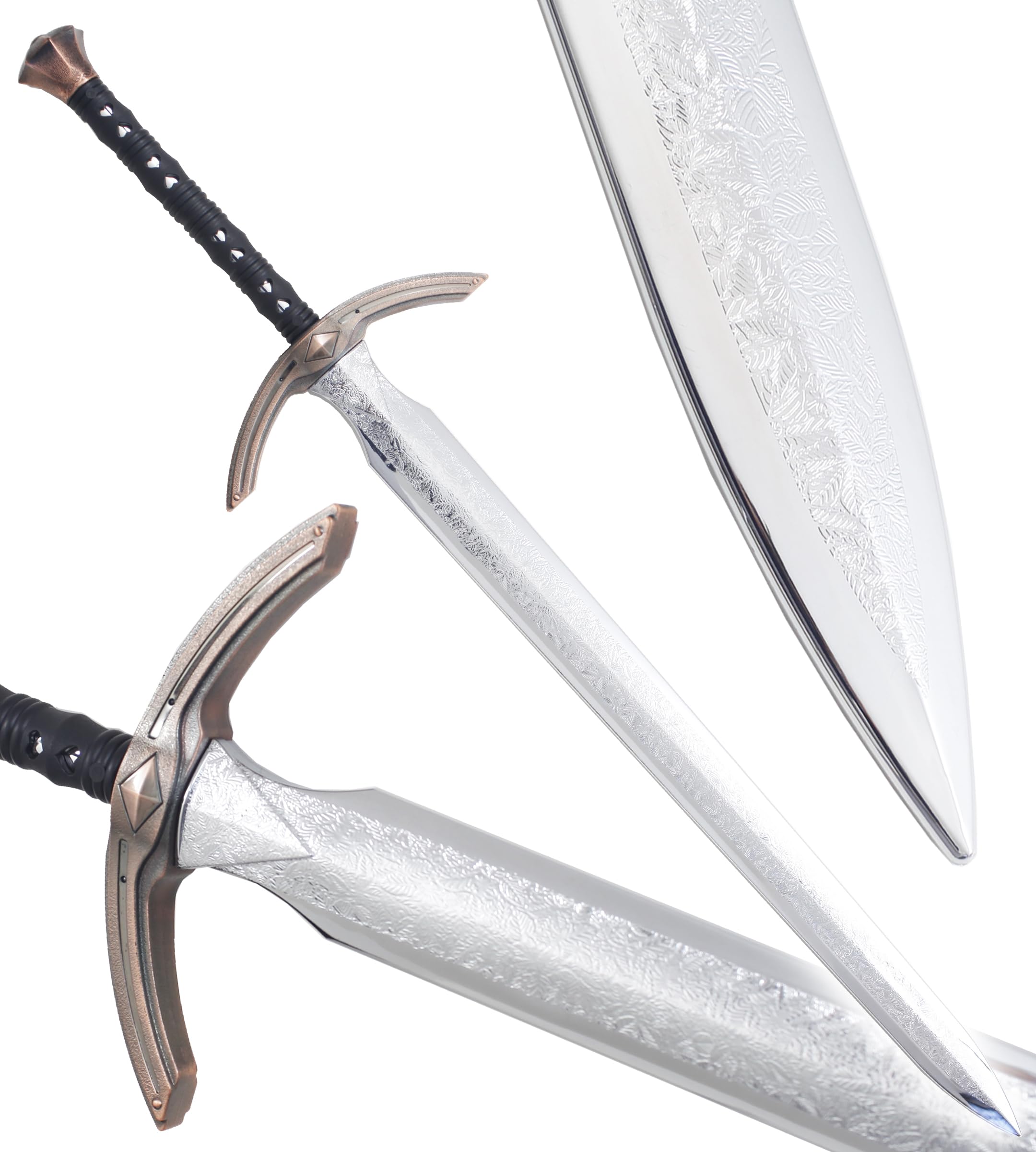 Epee Tout en Polypropylene Medievale en Plastique Haute Qualité Excalibur 115cm - Entrainement Combat de Frappe Sabre