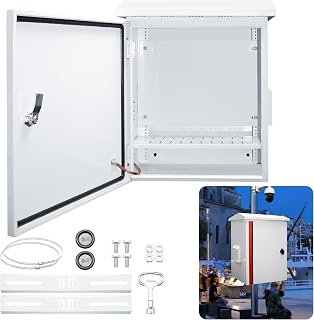 Outdoor Electrical Box Waterproof, Electrical Junction Box, IP65 Electrical Enclosure with Lock, Wall/Pole-Mounted, Nema, 19.6" x 15.7" x 8"