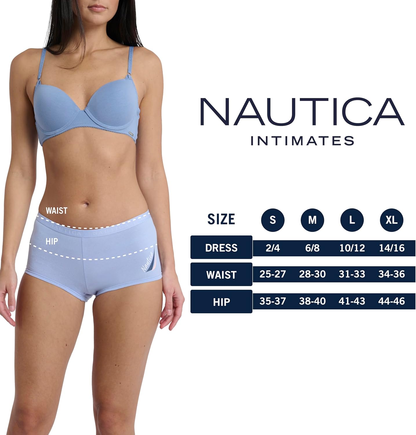 Nautica Women's Cotton Boyshort Underwear Set, 5-Pack