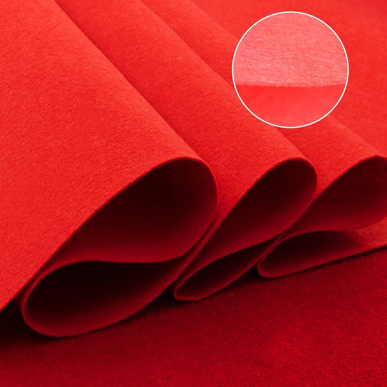 Roter Teppich 10x1m VIP Läufer 2,2 mm Dicke Red Carpet Hochzeit Event Teppich Weihnachten Outdoor Empfangsteppich für Party, Zeremonie (2,2 mm Dicke)
