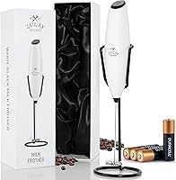 Vista 88 de Zulay Kitchen Potente varita espumadora de leche con 2 baterías Duracell – Mezclador de bebidas portátil ultrarrápido – Máquina de espuma eléctrica