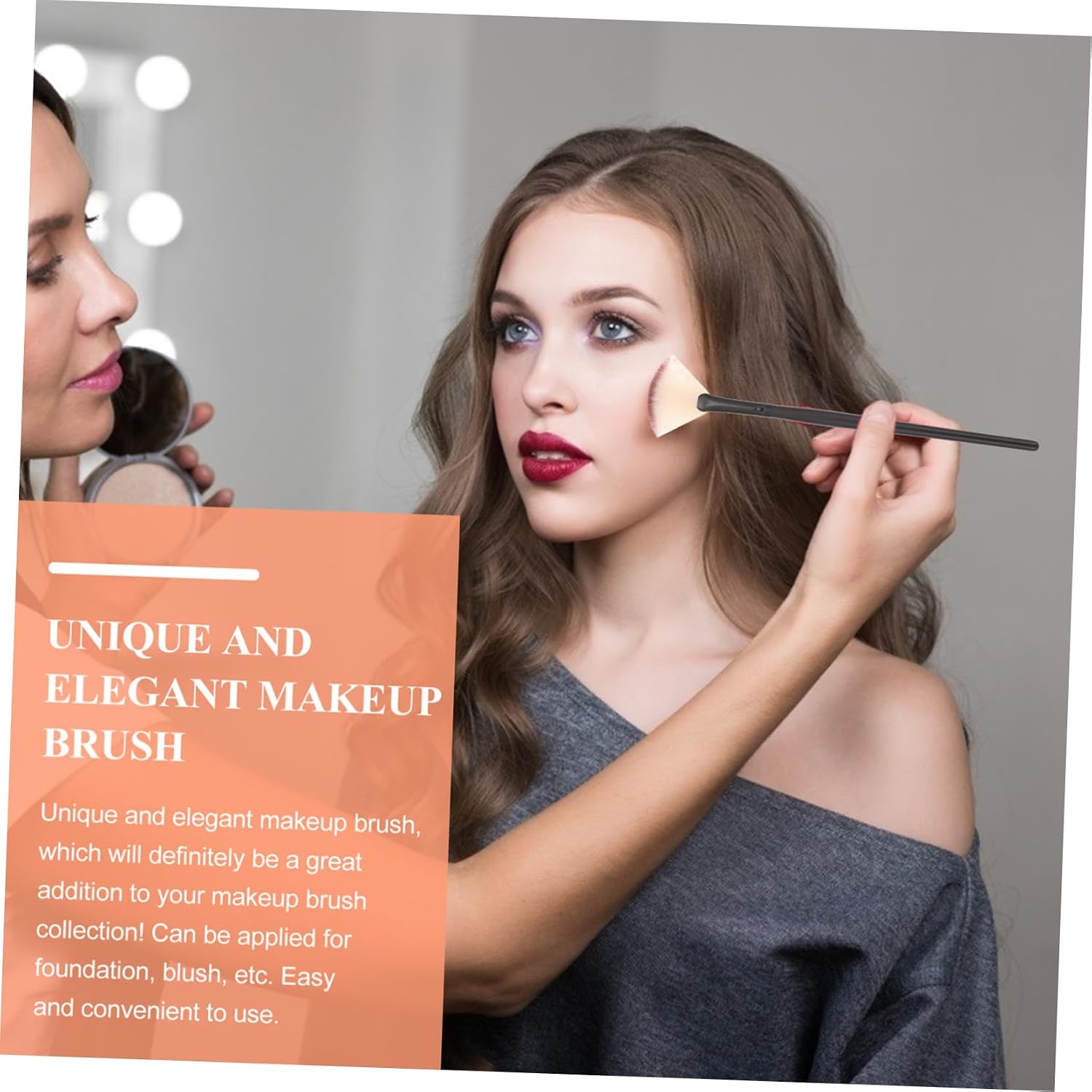 12pcs Fan Shaped Makeup Brush Facial Mask Brush Soft Bristle Face Beauty Tool for Sensitive Skin