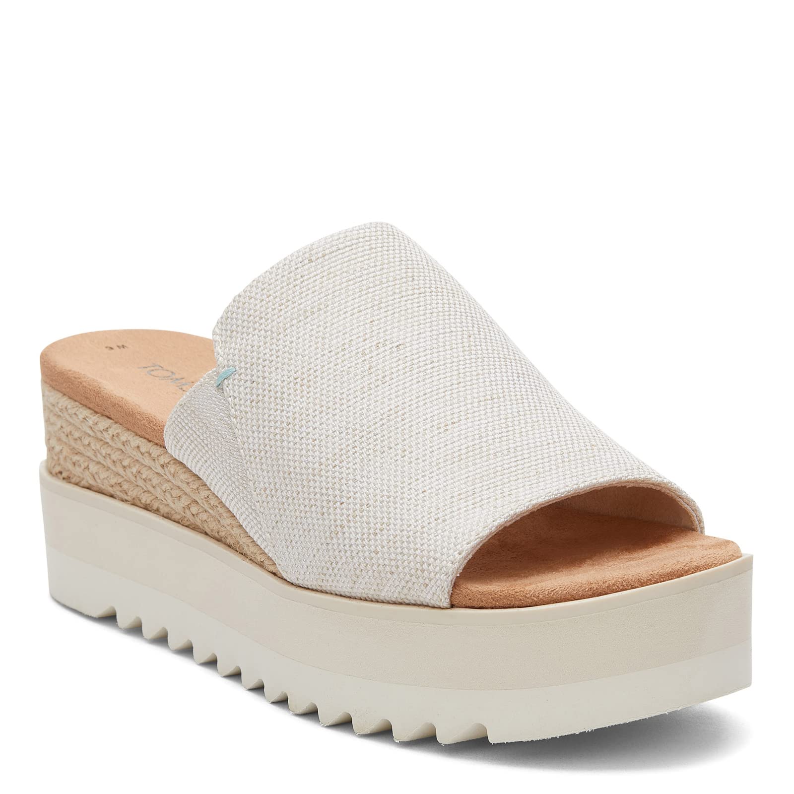 TOMS Women's Diana Mule Sandal, Natural Yarn Dye, 9