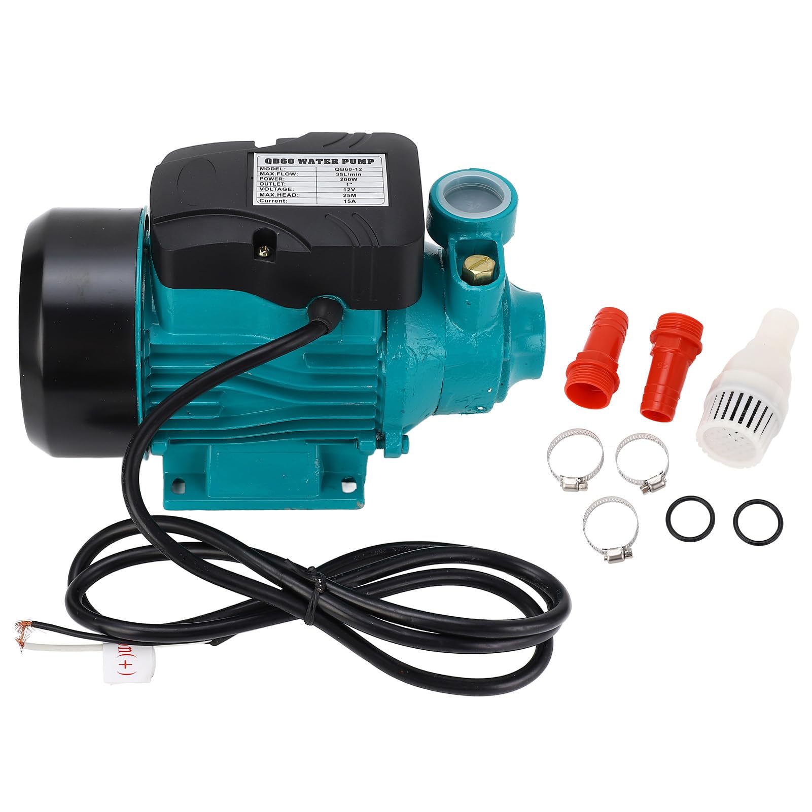 Pompe à eau de transfert, pompe à eau solaire 12v 24v, pompe auto-amorçante 25m, pompe solaire à pour puits peu profond, transfert d'irrigation, 35L/min,construction