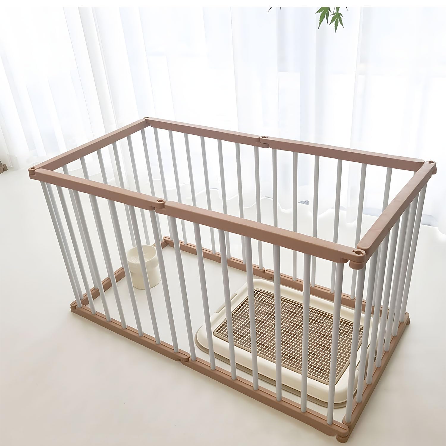 Amazon | ペットサークル 犬 サークル ドア付き 室内外兼用 自由に