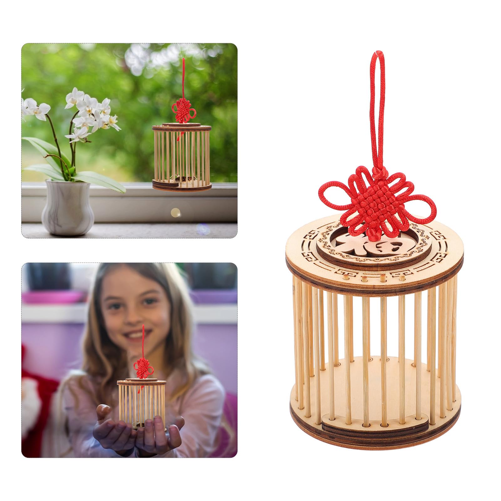TOYANDONA Jaula de Madera para Grillos y Transporte Ligero y Estable para Mascotas Insectos para Aficionados la Exploración Natural