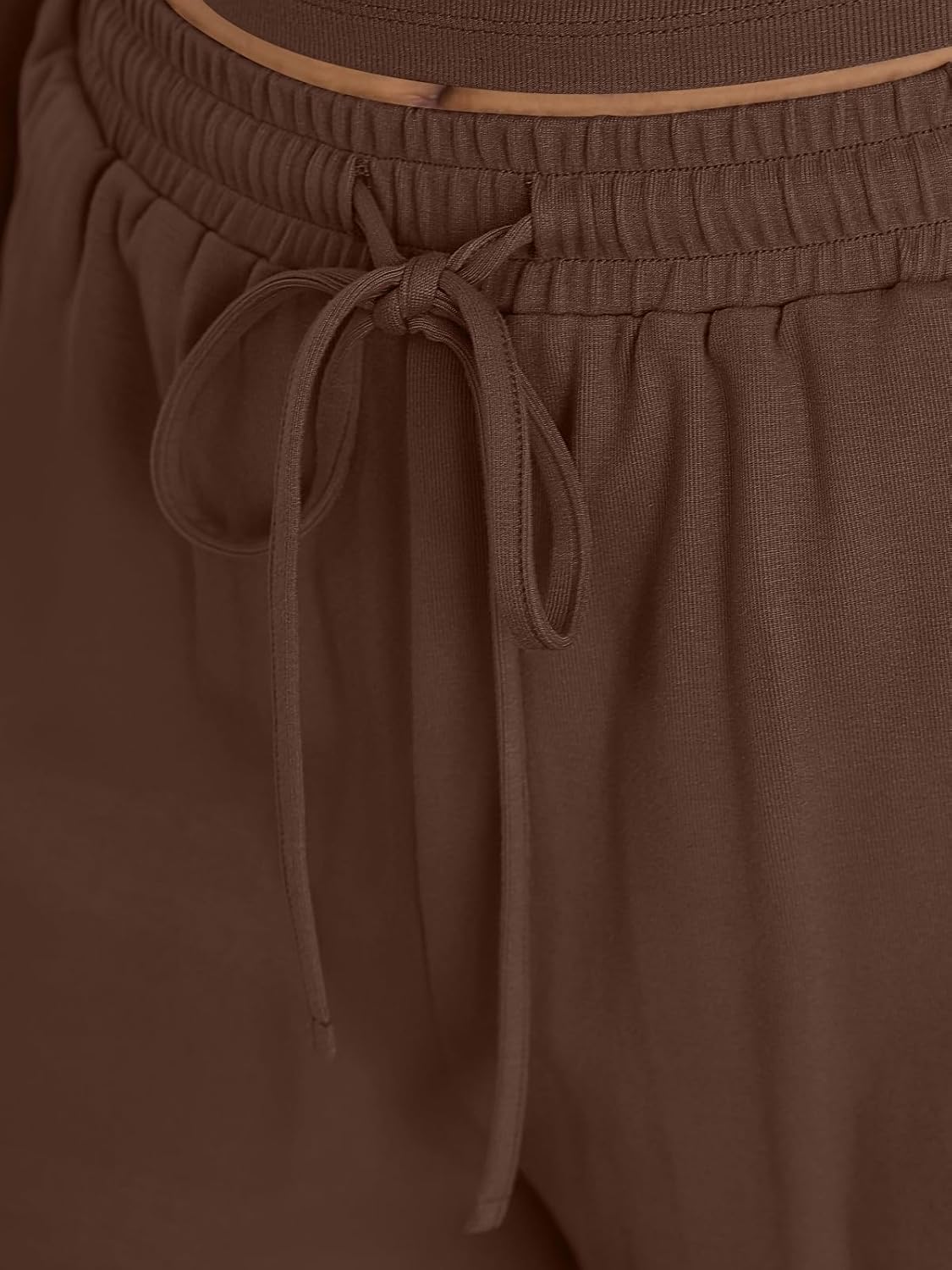 Trendy Queen Women 2 Piece Matching Lounge Sets Clothing Wide Leg Pants 2026 Y2K Sweatsuits Spring Travel Airport Outfit - Image 5