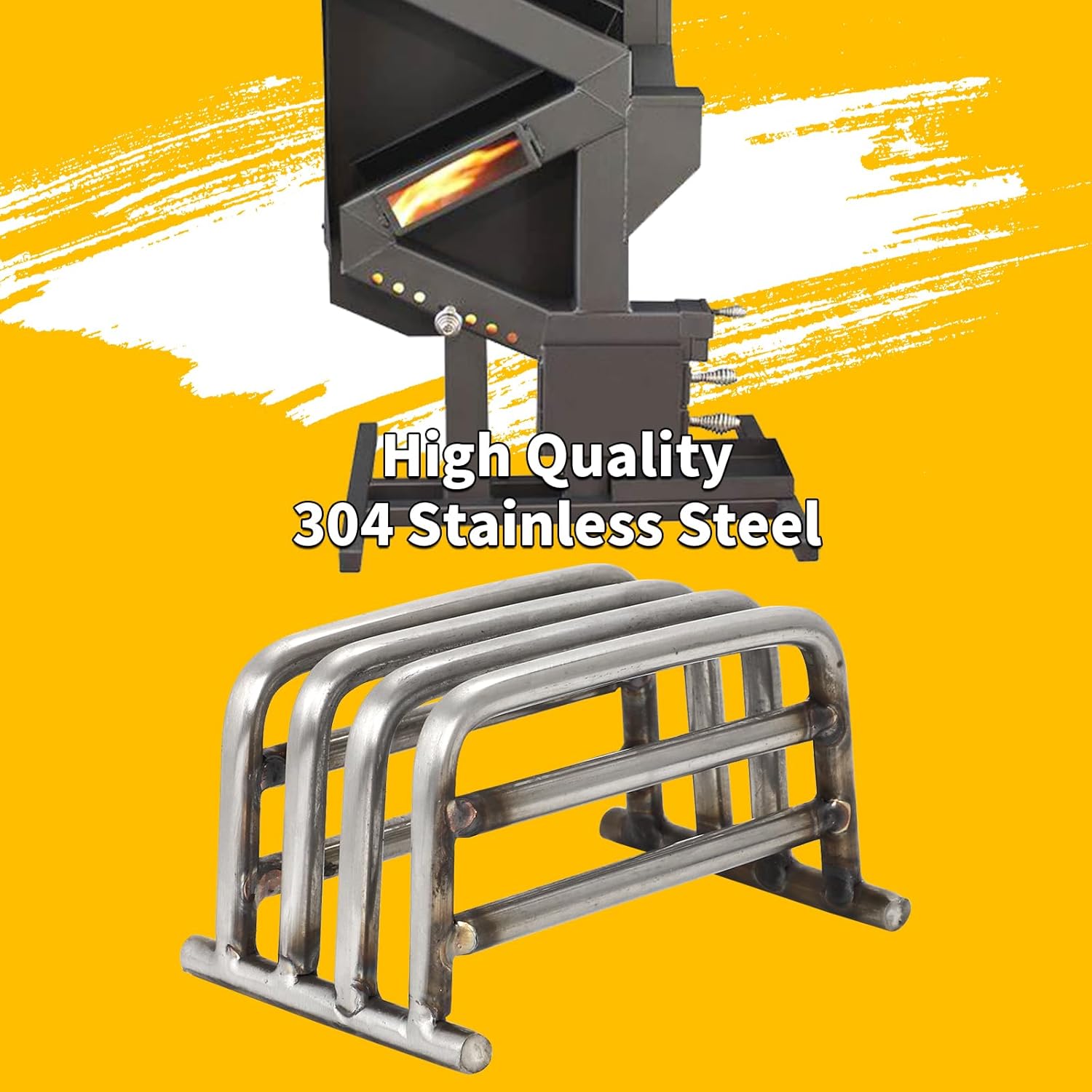 Pellet Stove Baskets, Pellet Stove Burn Pot for Wiseway Burn Basket Pot Allows Pellets to Burn Efficiently and Safely, 304 Stainless Steel Pellet Stove Basket