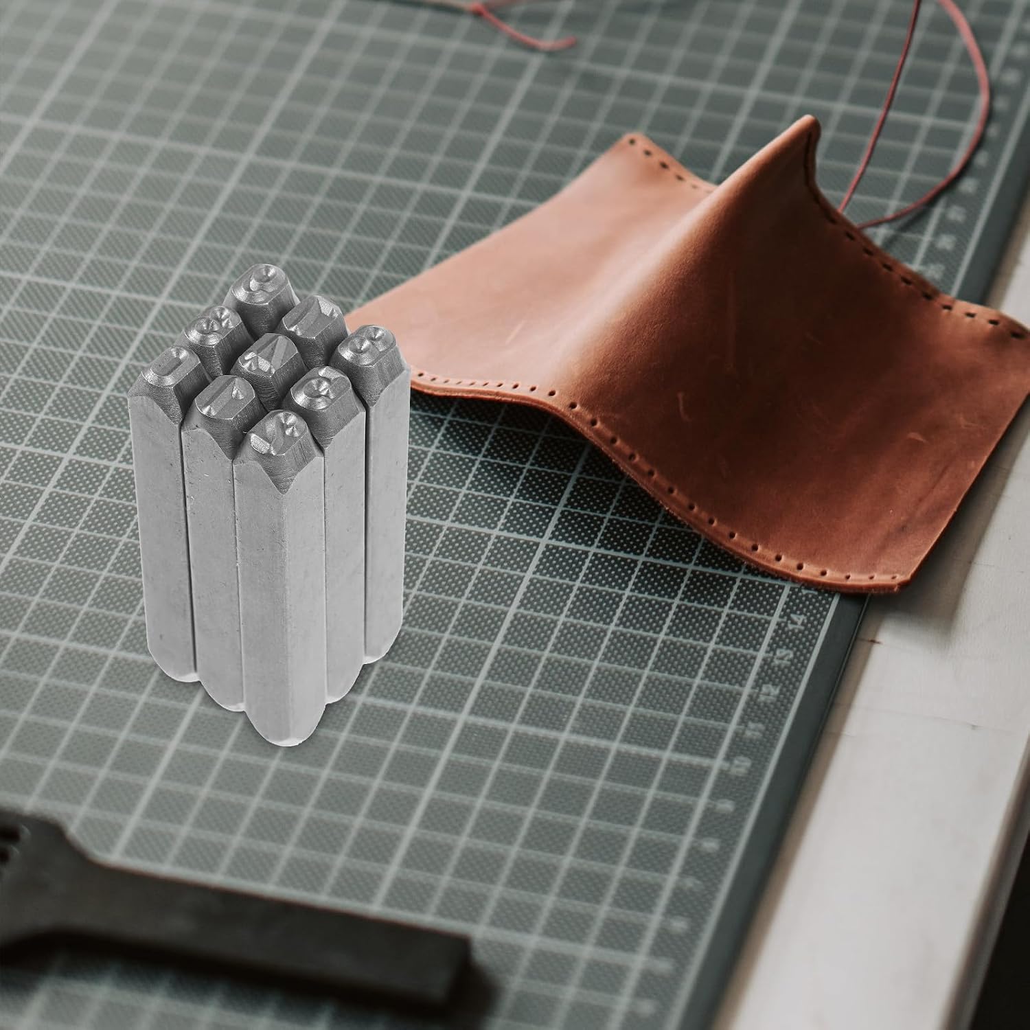 9pcs Small Number Steel Stamp Tool for Leather Craft and Jewelry