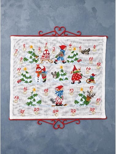 Permin Kreuzstich Stickpackung Adventskalender Pixie-Kinder Zählmuster