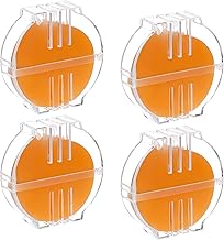 4pcs Beeswax Thread Conditioner, Thread Wax with Plastic Box Beeswax Conditioner Quilting for Reinforcing Sewing Threads(Yellow)