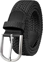 Unisex Elastic Fabric, Men's Elastic Fabric Belt, Black Stretch Belt for Men and Women, Work Belt, Adjustable Size