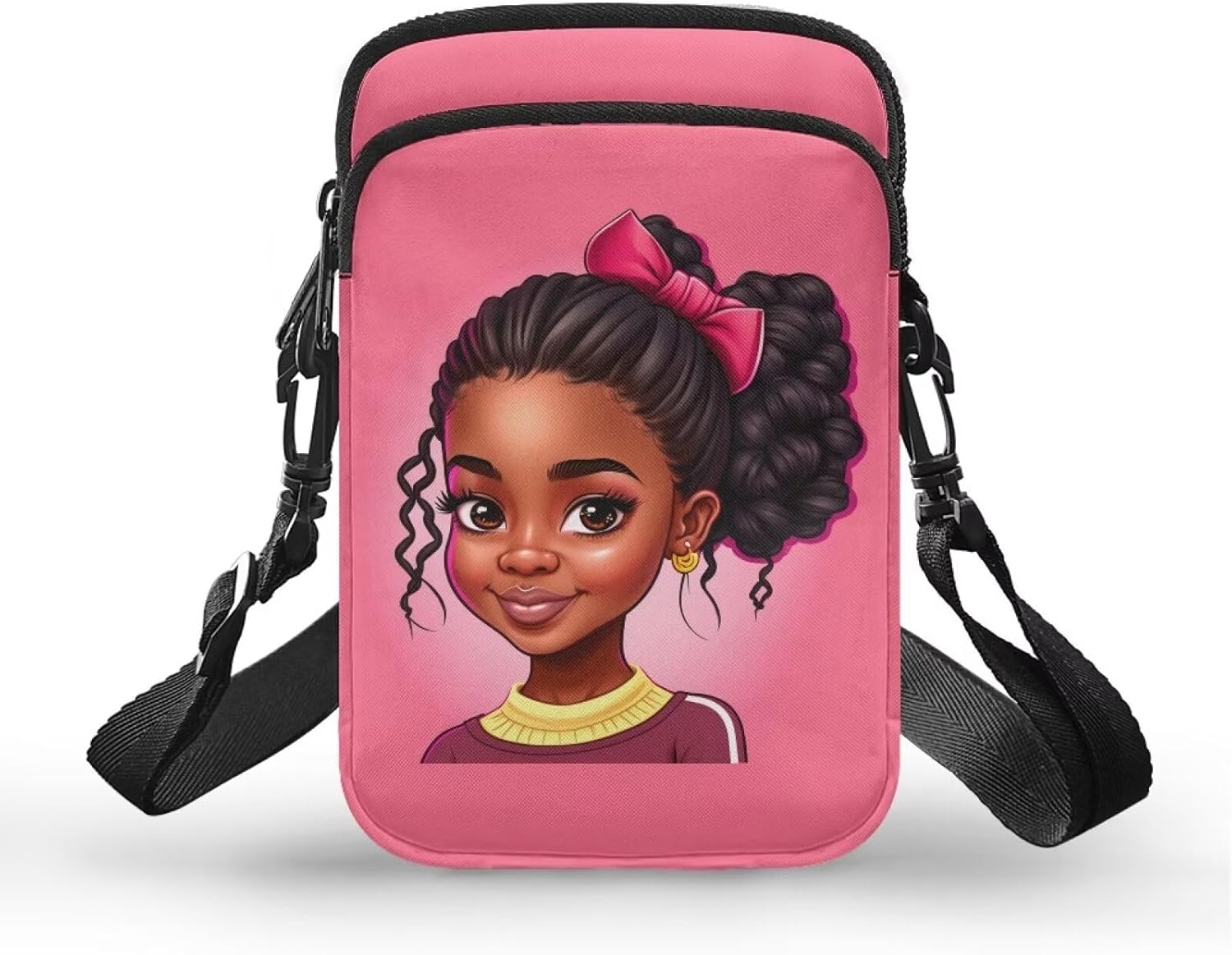Zanxiantu American African Girl Cross Body Bag Girls Purses for Kids 10