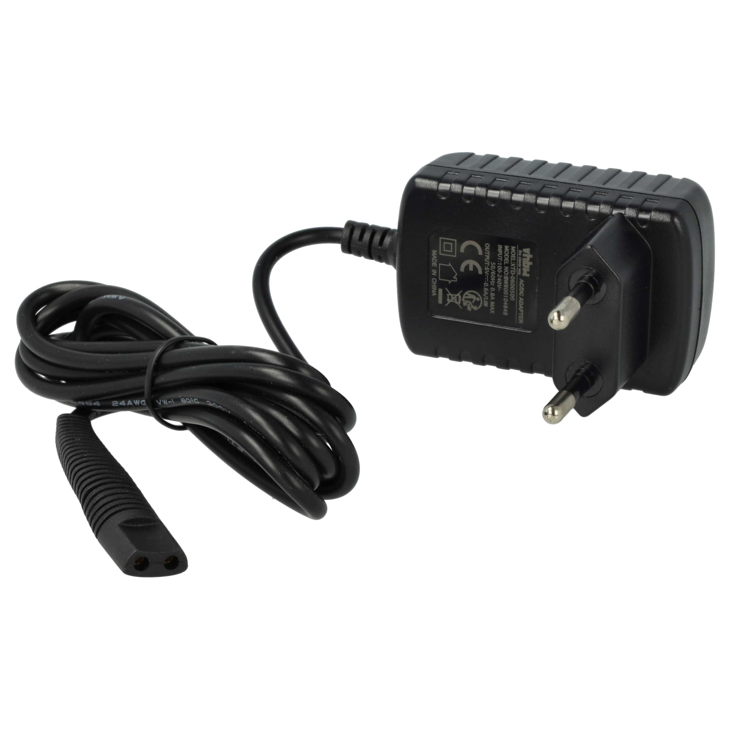 vhbw Alimentatore AC compatibile con Braun MGK3040, MGK3060, MGK3080 (Typ 5514, 5515), CruZer 6 BT5010, BT5050, BT5070, BT5090 rasoio