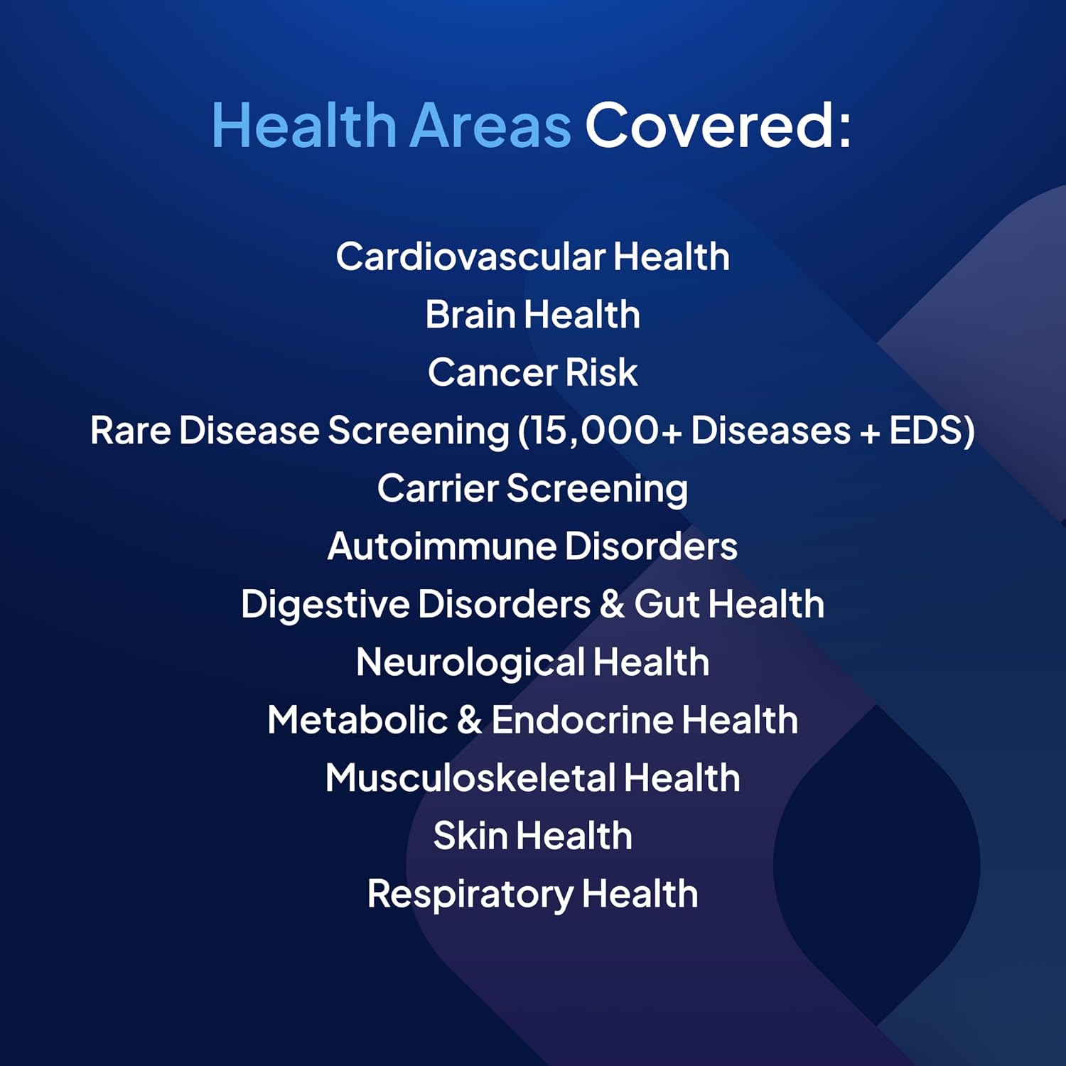 Whole Genome Sequencing Bundle | Genetic Testing WGS Kit | All-in-One DNA Test | Personalized Health, Disease Screening, Carrier Status, Health Predispositions & Wellness Reports