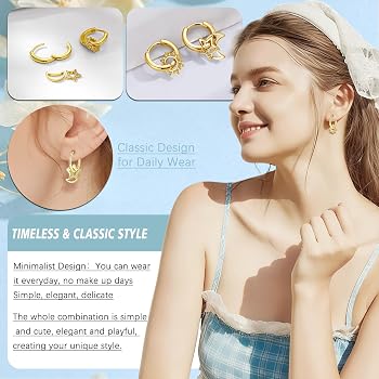 Orecchini A Cerchio In Argento 925 Con Ciondolo – Ipoallergenici, Leggeri, 3 Colori E Misure, Regalo Per Donna