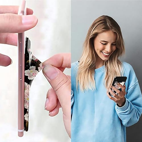 Miniatura 9 de Billetera para teléfono celular, elástico de licra doble bolsillo para tarjeta de crédito y soporte para dinero, adhesivo para teléfono celular,