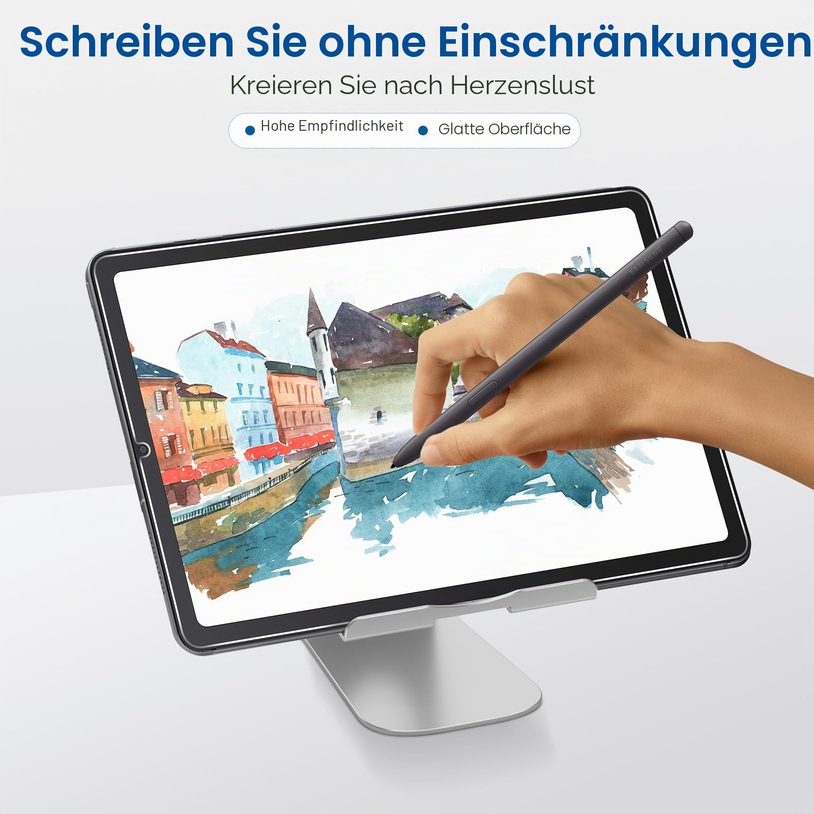 SPARIN 3 Stück Panzer Schutz Glas Schutzfolie für Samsung Galaxy Tab S6 Lite 2024/2022/2020 10,4 zoll, 9H Härte Displayschutz Folie