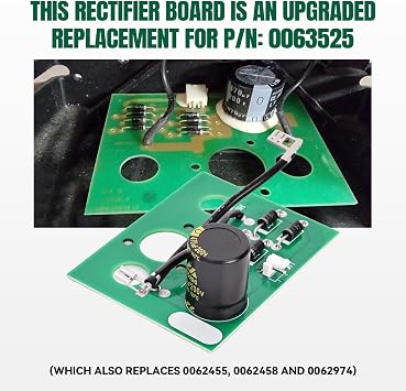 0063525 Improved Design Bridge Rectifier Board Compatible with Generator Rectifier Board (Replace #0062974, 0062455, 0062458)