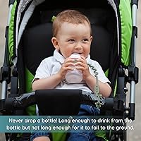 Vista 2 de Correas de seguridad de juguete, paquete de 4 correas de silicona para tazas, correa de taza para beber para bebé, mantiene los biberones