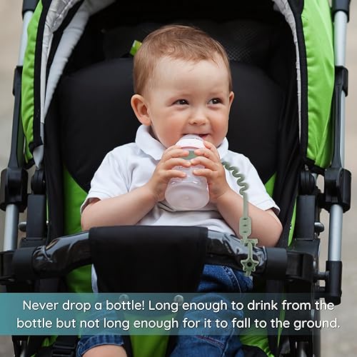 Miniatura 2 de Correas de seguridad de juguete, paquete de 3 correas de silicona para tazas, correa de taza para beber para bebé, mantiene los biberones y vasos