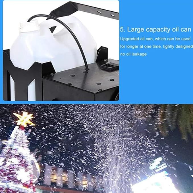 Máquina de nieve 1500W con control remoto miniatura 6