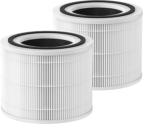 Miniatura 1 de 14 filtros de repuesto HEPA verdaderos, sistema de filtración 3 en 1, HP-14 con filtro de carbón activado, paquete de 2 para purificador de aire