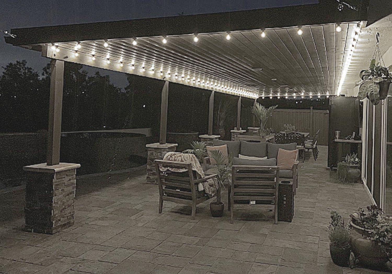 Novelty Lights 25 Pack G40 LED Light Bulbs, E12 C7 Candelabra Screw Base Shatterproof Outdoor String Lights Clear Globe Bulbs, Dimmable Edison Light Bulbs for Patio Decor, Pure White, 0.8 Watt
