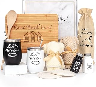 House Warming Gifts New Home(11 Piece Set), Unique Housewarming Gift Baskets for Couples, Clients, Women, New Home Gift for Home, Closing Gifts for Home Buyers, First Home Gift Ideas, New Apartment