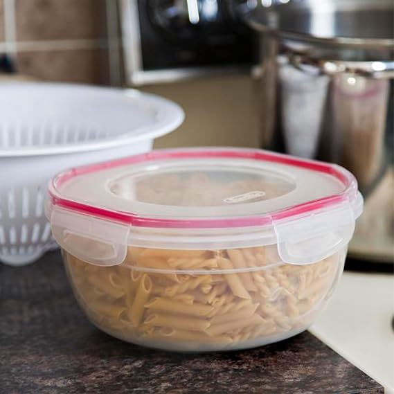 STERILITE Rocket Red Sterilite Plus Ultra Seal Latching Bowl, 4.7 quart